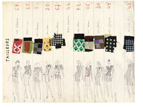 1971 photograph of yves saint laurent|st laurent sketches.